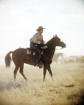 Giant Rock Hudson rugged pose on horseback 1956 classic 11x14 Photo - £11.94 GBP