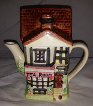 Ceramic Tea Pot Town Store Front &quot;Tea Room&quot; - $7.00