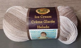 Lion Brand Yarn Ice Cream Varigated Coffee 1 Skein 3.5oz 394 Yards 3 Light - £9.43 GBP