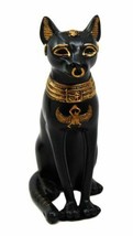 Egyptian Ancient God Deity Small Bastet Figurine Ubasti Bast Cat Motherhood Home - £19.65 GBP
