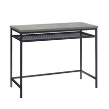 Modern Gray Writing Desk for Home Office Durable &amp; Stylish - $97.99