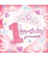1st Birthday Princess Party Lunch Dinner Napkins Birthday Party Tablewar... - £7.03 GBP