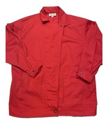The Villager Women’s Red Zip Up Coat Jacket Size 10 RN17470 - £10.26 GBP