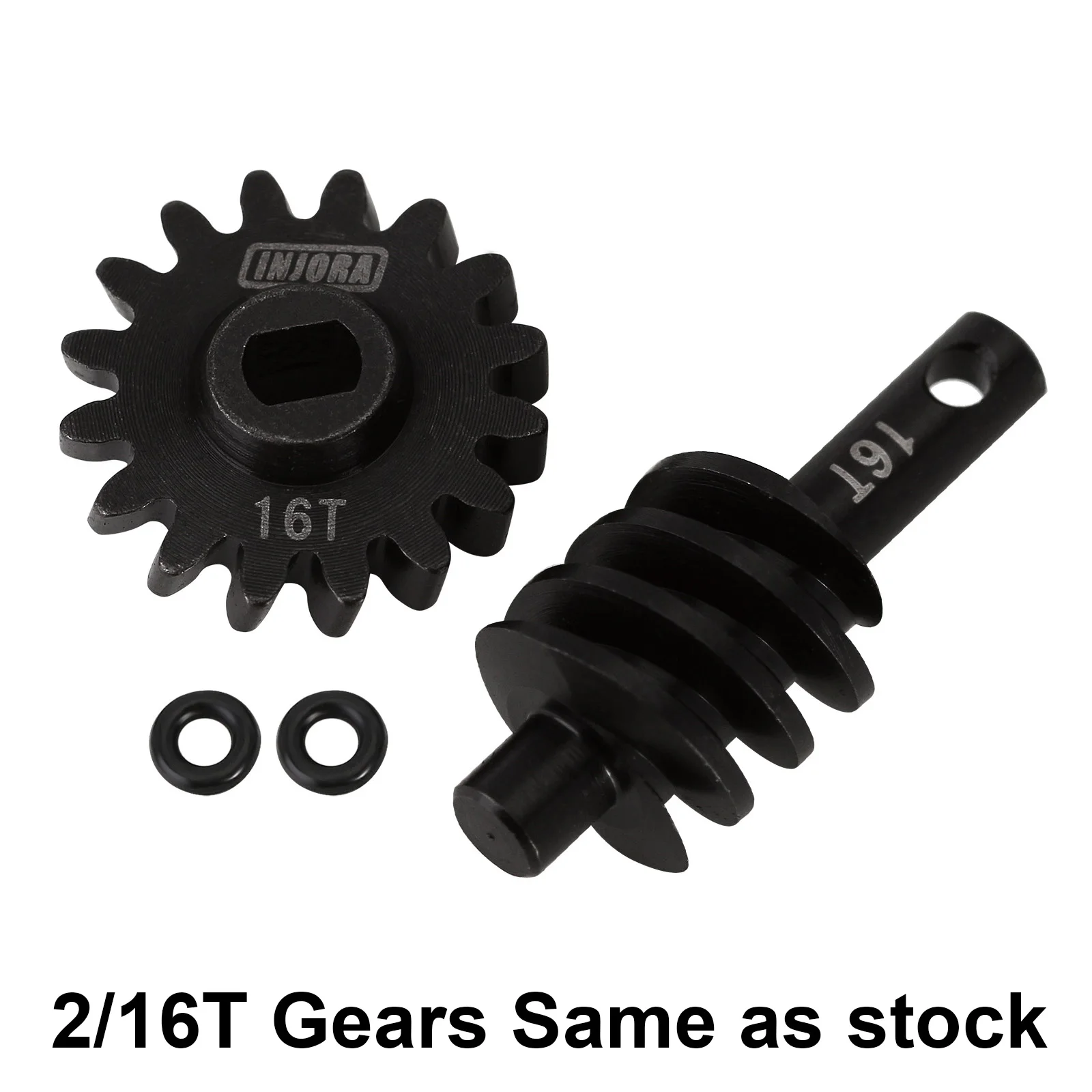 Worm Gear 16T - INJORA Steel 4mm Extended Dogbone Axle Shaft for SCX24 - 13T/14T - $12.07