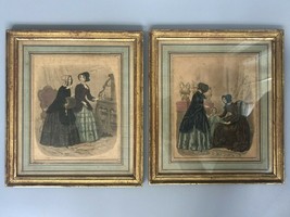 Héloïse Leloir Signed Framed Prints Antique Marshall Field Company Fashion  - £93.43 GBP