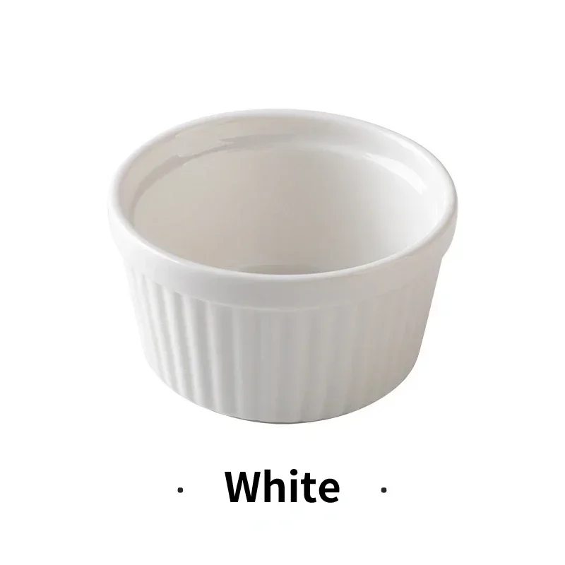 Ceramic Shufulei Baking Bowl High Temperature Resistant Diameter: 9cm White - $9.17 CAD