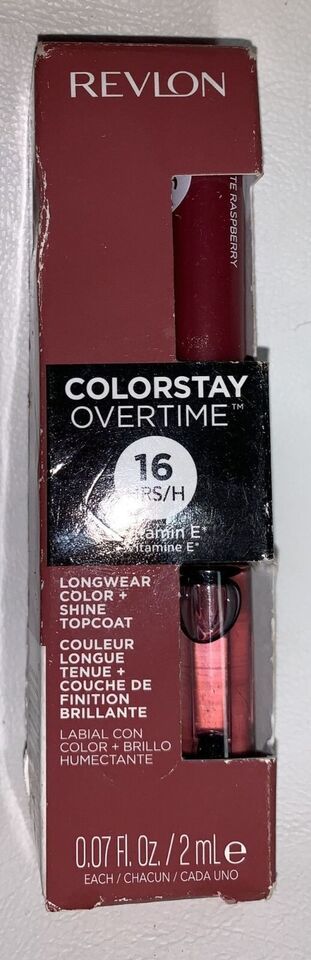 REVLON ColorStay Overtime Liquid Lipcolor Lipstick INFINITE RASPBERRY 00... - $9.90