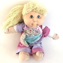 Cabbage Patch Kissn&#39; Kids Vintage CPK Hasbro Blonde Hair Baby Doll Toy S... - $14.84