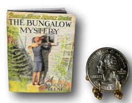 Handcrafted 1:6 Scale Miniature Book The Bungalow Mystery Nancy Drew Illustrate - £31.38 GBP