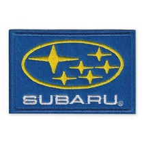 SUBARU IRON ON PATCH 3.87&quot; Blue Motorsport Motor Car Racing Jacket Embro... - $8.30 CAD