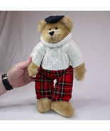 Christmas Fergus Plush Brown Teddy Bear In Plaid Tartan Pants And White ... - £11.42 GBP