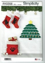 Simplicity Sewing Pattern 10356 9038 Holiday Advent Calendar Stockings Gift Bag  - $8.96