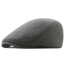 Dark Grey Solid Color Cap Mens - £3.40 GBP