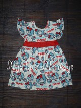 NEW Boutique Dr Seuss Thing 1 &amp; 2 &#39;Here comes Trouble&#39; Girls Sleeveless Dress - £4.68 GBP+