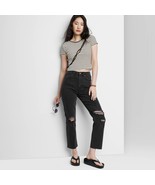 Wild Fable Women&#39;s Super High Rise Distressed Slim Straight Jeans Size 1... - $614.66 MXN