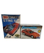  Lot 2 MPC 1969 Corvette Sting Ray Super Size Model Car Kit 1/20 Scale 2... - £55.88 GBP