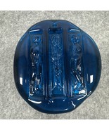 Vtg Mid Century Modern Holmegaard Art Glass Turquoise Adam Eve Sun Catcher - $79.99