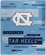 North Carolina Tar Heels 60&quot; by 80&quot; Twin Size Digitize Raschel Blanket - NCAA - £38.77 GBP