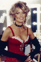 Farrah Fawcett Busty Pose in Sexy Red Basque and Black Gloves 18x24 Poster - $23.99