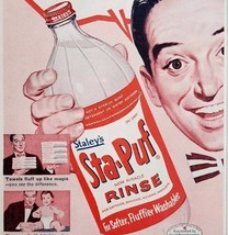 1956 Staley&#39;s Sta Puf Fabric Softener Advertisement Soap Detergent DWPP24 - $19.99
