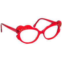 Francis Klein Eyeglasses Show N20 Crystals Red Cat Eye Frame France 53[]19 135 - £479.60 GBP