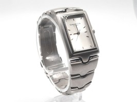 Kenneth Cole Tank Style 21mm Watch New Battery Silver Tone KC4304 - £14.37 GBP