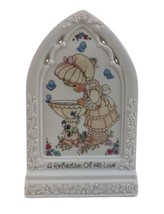 Precious Moments A Reflection Of His Love Standing Plaque Enesco Porcelain 1993 - £10.24 GBP