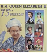 H.M. Queen Elizabeth II 75th Birthday Set of 6 , Maldives Rf7 - $4.95