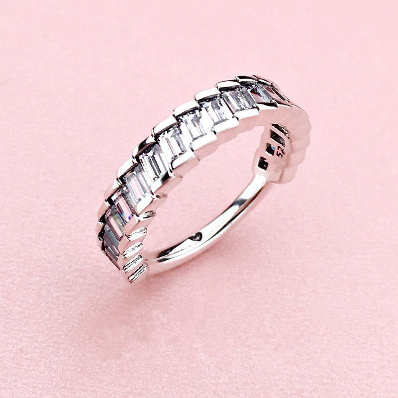 2018 Winter Release 925 Sterling Silver Glacial Beauty Ring With Clear CZ Ring