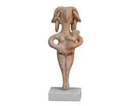 Astarte Ishtar Aphrodite Goddess Female Small Terracotta Clay Figurine Ancient - £38.22 GBP