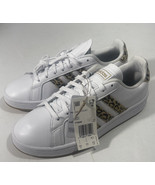 adidas Grand Court Tennis / Casual Shoes size 8.5 Sneakers White Brown L... - £38.32 GBP