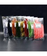 120pcs Multiple Colors Assorted Turkey Marabou Feather Fly Tying Materia... - $15.80