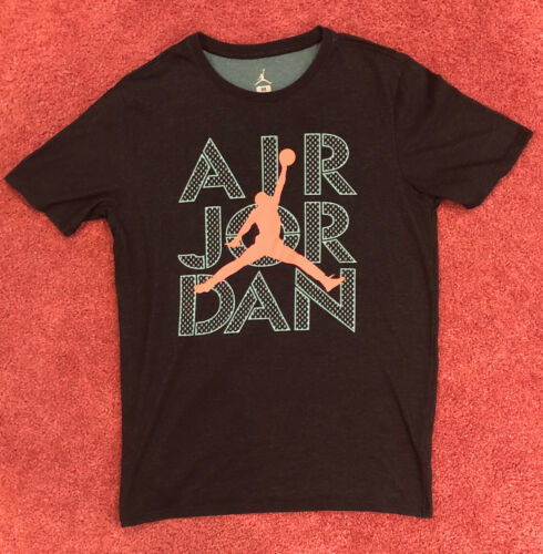 Primary image for Nike Air Jordan Dri-fit Jumpman Stretch Black Graphite T-shirt Men’s Sz. Medium
