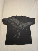 Muse Rock Band T-shirt Gas Mask Wings Gray Mens XL Y2K  - $19.35