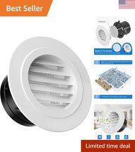 Premium 4 Inch Round Vent Cover with Fly Screen for Efficient Ventilation - $21.84