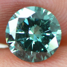 Round Shape Diamond Real Natural Enhanced Loose 0.98 Carat Fancy Blue Color SI2 - £530.34 GBP