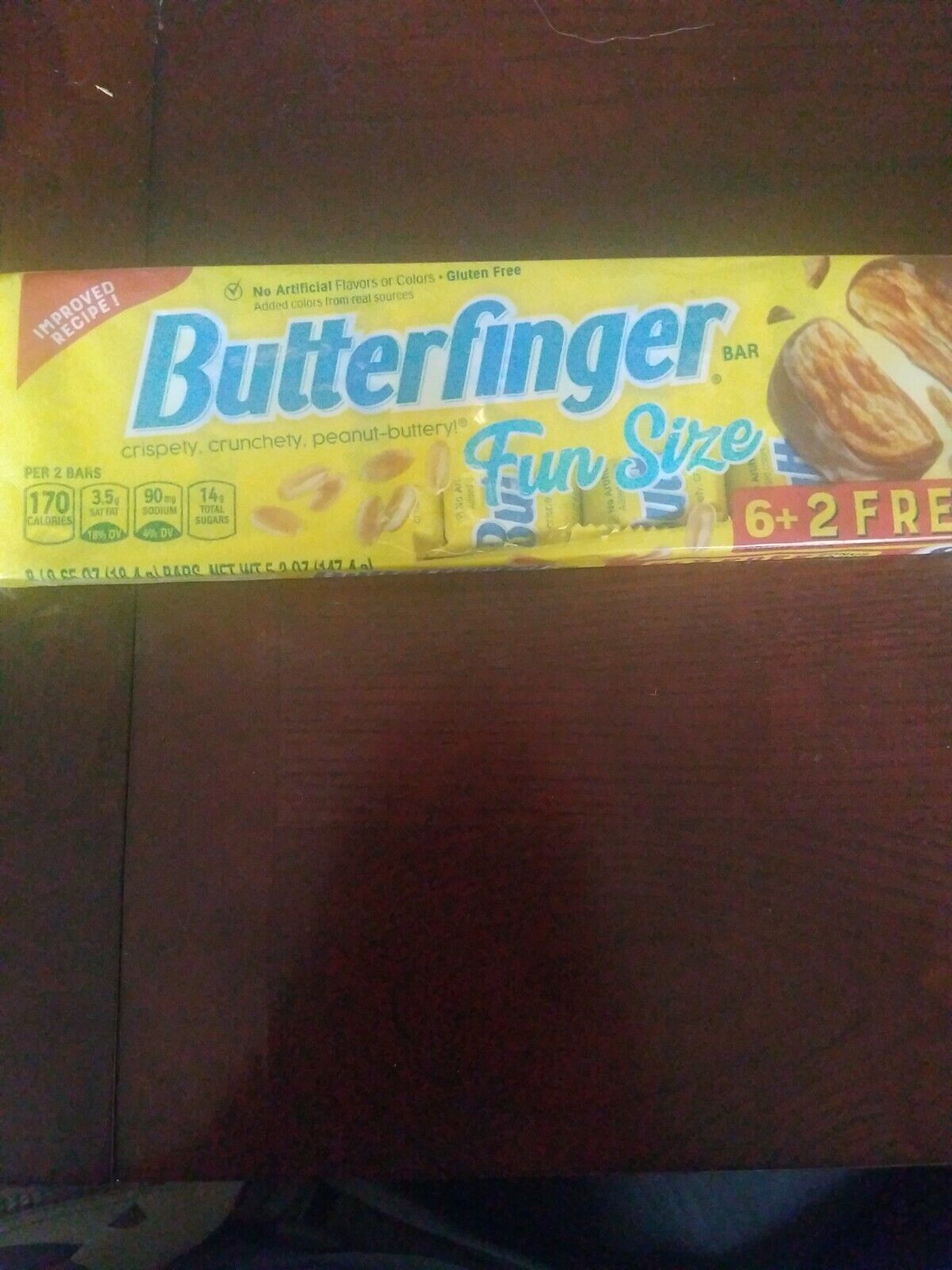 Butterfinger Bars 1ea 8 Pack Fun Size Pack-Brand New-SHIPS N 24 HOURS - $19.68