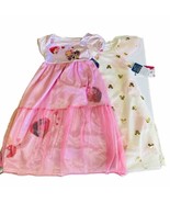 Disney Princess Pajama Dresses Size 4T Minnie Hearts Ariel Jasmine Tiana... - £15.63 GBP