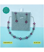 925 Silver Necklace &amp; Earrings - Premium Necklace Set - Exclusive Set - $168.69 CAD+