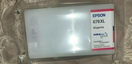 Epson 676 XL PRO magenta red ink printer WorkForce WP 4590 4540 4533 453... - £27.18 GBP