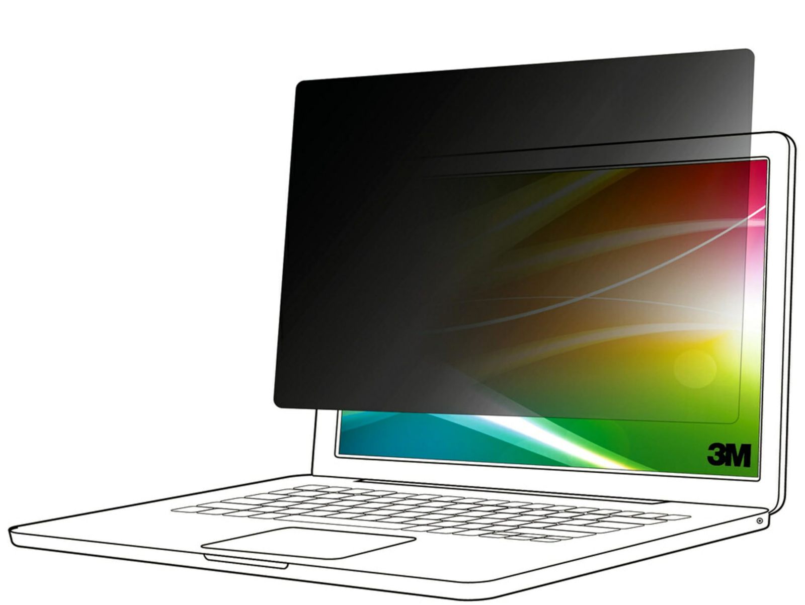 3M Bright Screen Privacy Filter for 17in Laptop, 16:10, BP170W1B - $105.07