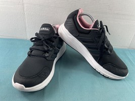 Adidas Womens Galaxy 4 Running Shoes Black Pink 10M Athletic Trainer Sneakers - $39.42