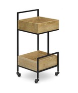 Hobbs 16&quot; Natural Wood Bar Cart - $3,940.98 MXN