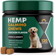 Hemp Calming Chews for Dogs Anxiety and Stress Dog Natural Calming 120 T... - $22.76
