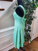 Calvin Klein Womens Green Cotton Sweetheart Neck Sleeveless Knee Length Dress S - £23.89 GBP