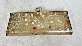 1950&#39;s Vintage Eyeglass Case Holder w Glitter 6 x 2 1/4 inch See Thru - €13,98 EUR