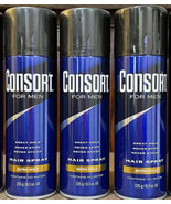 Consort Extra Hold Hair Spray Aerosol for Men 8.30 Ounce Lot Of 3 - $44.43