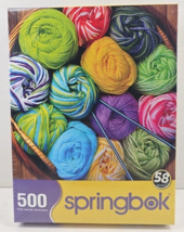 Springbok Colorful Yarn 500 Pc Puzzle Entertainment Gift Family Kid Fun ... - $28.70
