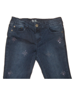 P.S. from Aeropostale Snowflake Sequin Denim Blue Jeans Girls Size 10 - £11.85 GBP