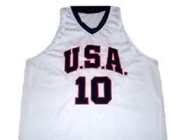 Kobe Bryant #10 Team USA New Men Basketball Jersey White Any Size image 4